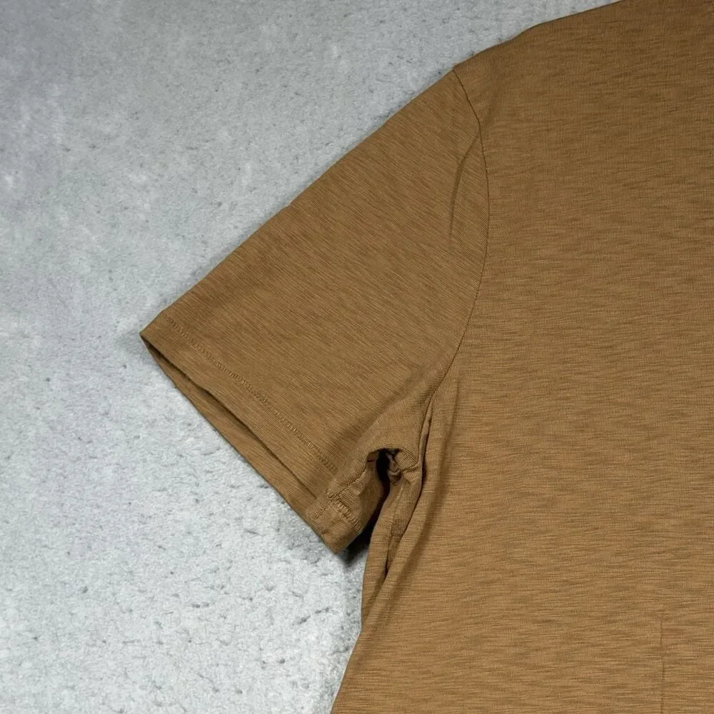 Everlane Shirt Men Large Brown Henley Pullover T Tee Slub Cotton Classic Casual - Picture 3 of 9